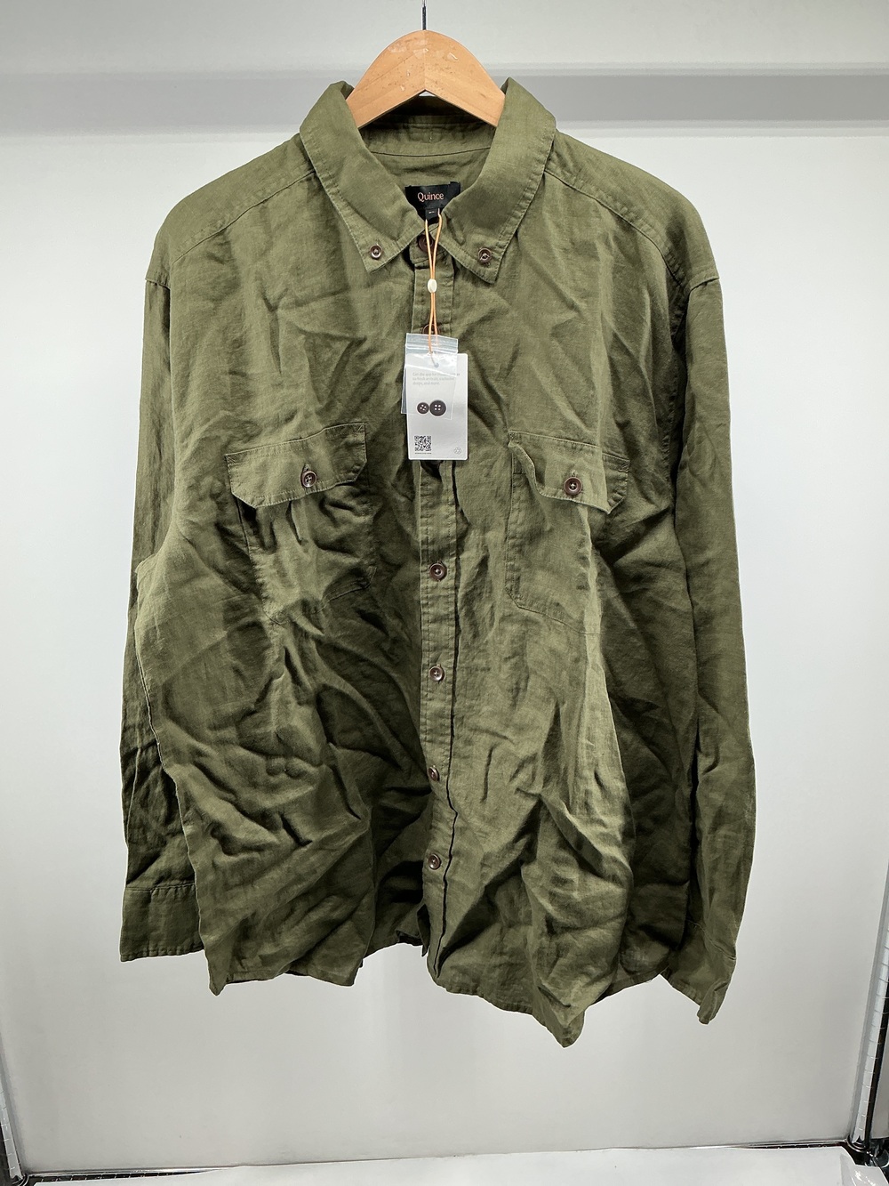 100% European Linen Utility Shirt